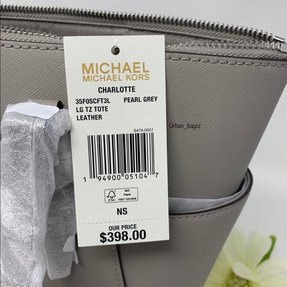 Michael Kors Charlotte Large Top Zip Tote - Picture 7 of 9
